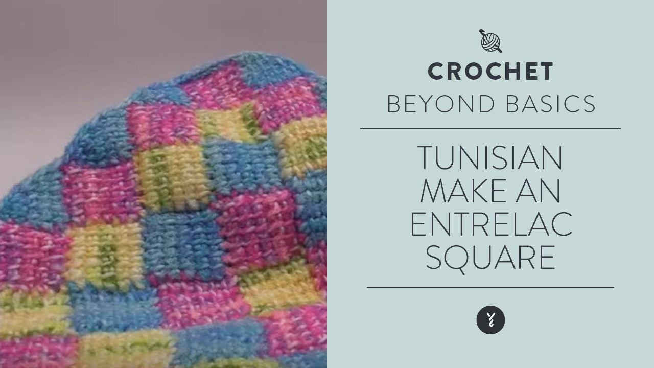 Image of Tunisian:  make an Entrelac Square thumbnail