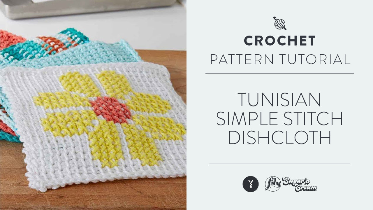 Image of Tunisian: Simple Stitch Dishcloth thumbnail