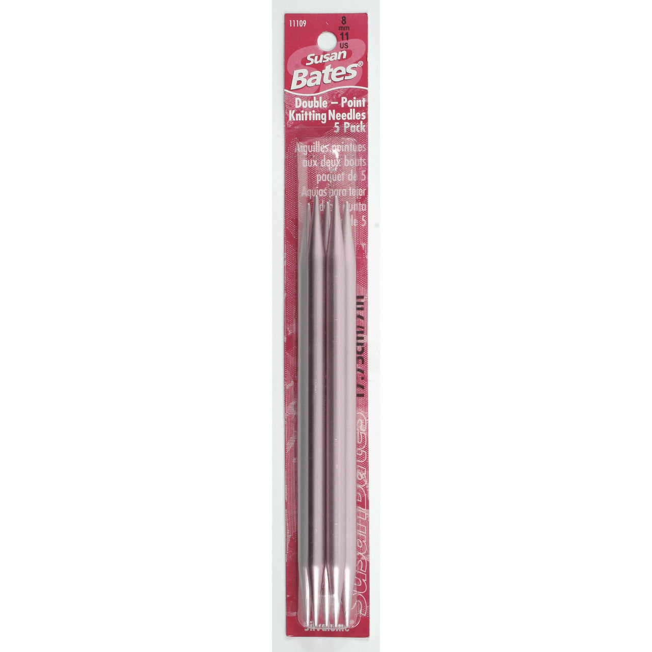 Susan Bates Silvalume 5 Pack, Double Point Knitting Needles