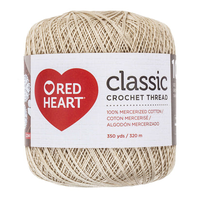 Red Heart Classic Crochet Thread Size 10 - Clearance shades Natural