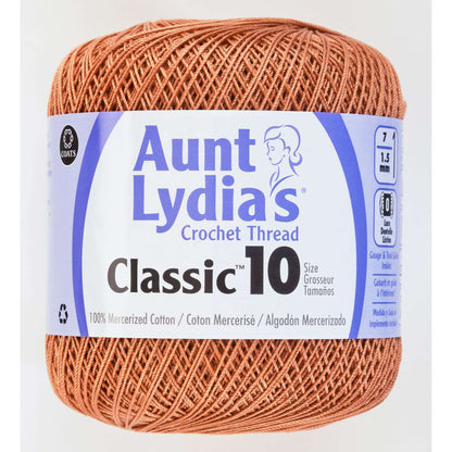 Aunt Lydia's Classic Crochet Thread Size 10 - Clearance shades Copper Mist