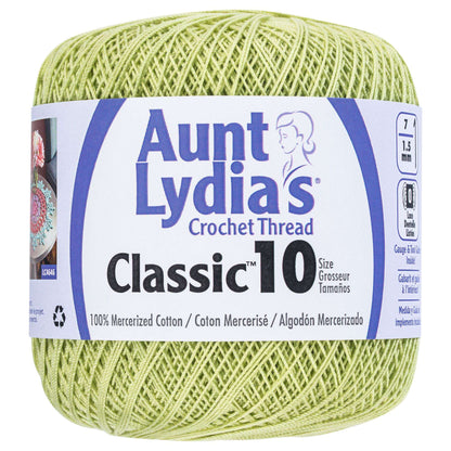 Aunt Lydia's Classic Crochet Thread Size 10 - Clearance shades Wasabi