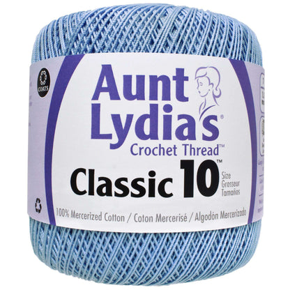 Aunt Lydia's Classic Crochet Thread Size 10 - Clearance shades Delft