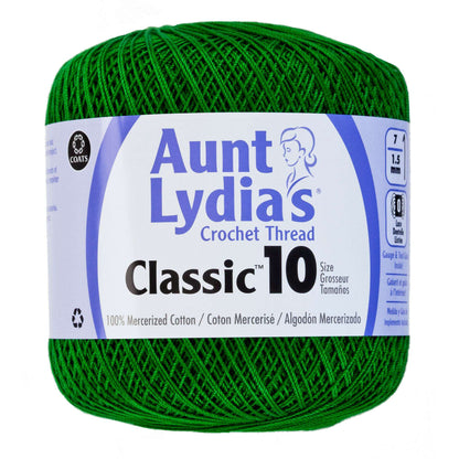 Aunt Lydia's Classic Crochet Thread Size 10 - Clearance shades Myrtle Green