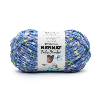 Bernat Baby Blanket Yarn (300g/10.5oz) - Discontinued Shades Blue Jean Dot