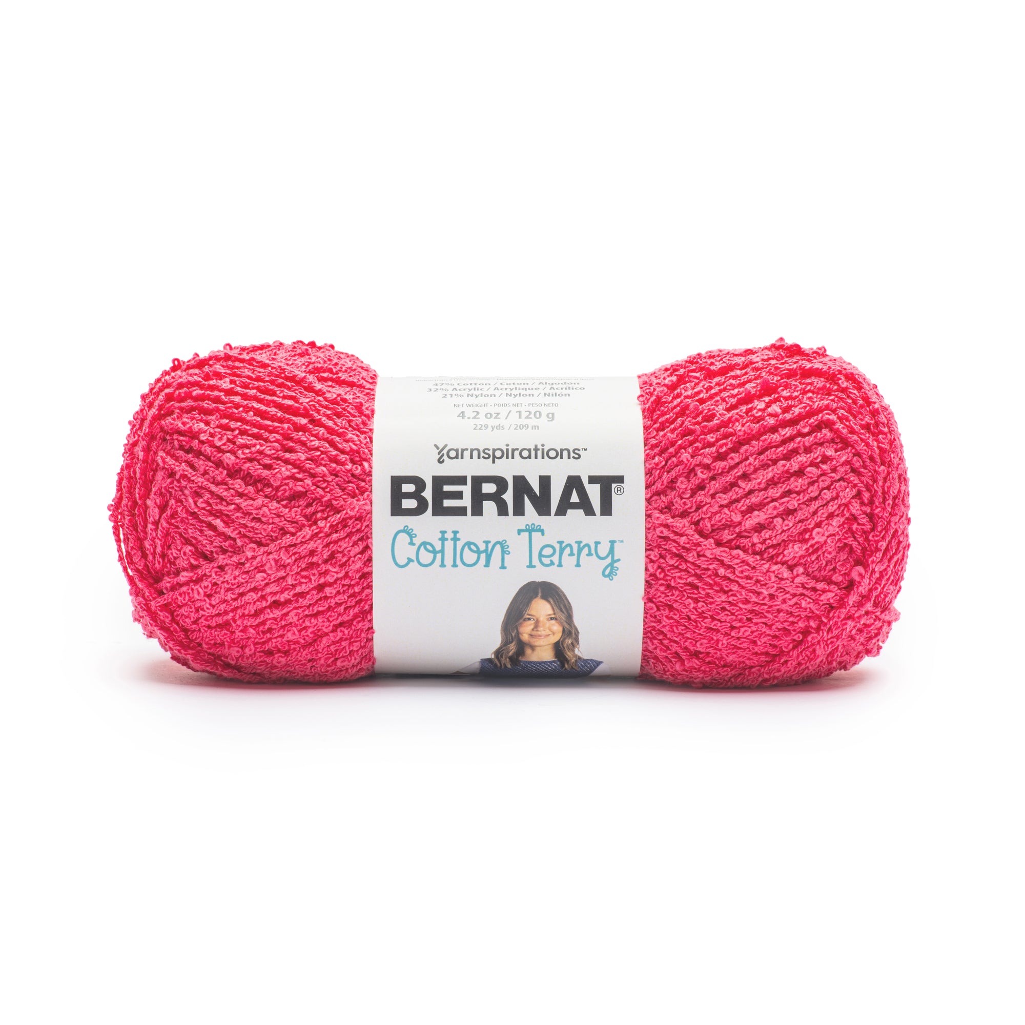 Cotton Yarn Pixie Pink Bernat Blanket Yarn Bernat Blanket Brights