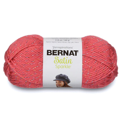 Bernat Satin Sparkle Yarn - Discontinued shades Coral