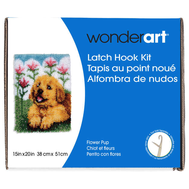 WonderArt Flower Pup Kit 15" x 20", Discontinued items