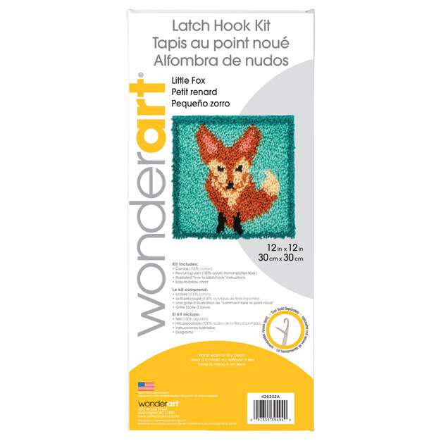 WonderArt Little Fox Kit 12" x 12", Discontinued items