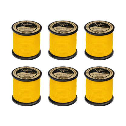 Anchor Spooled Floss 10 Meters (6 Pack) 0291 Canary Yellow Dark