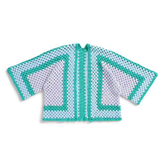 Aunt Lydia Cropped Granny Square Cardigan Crochet