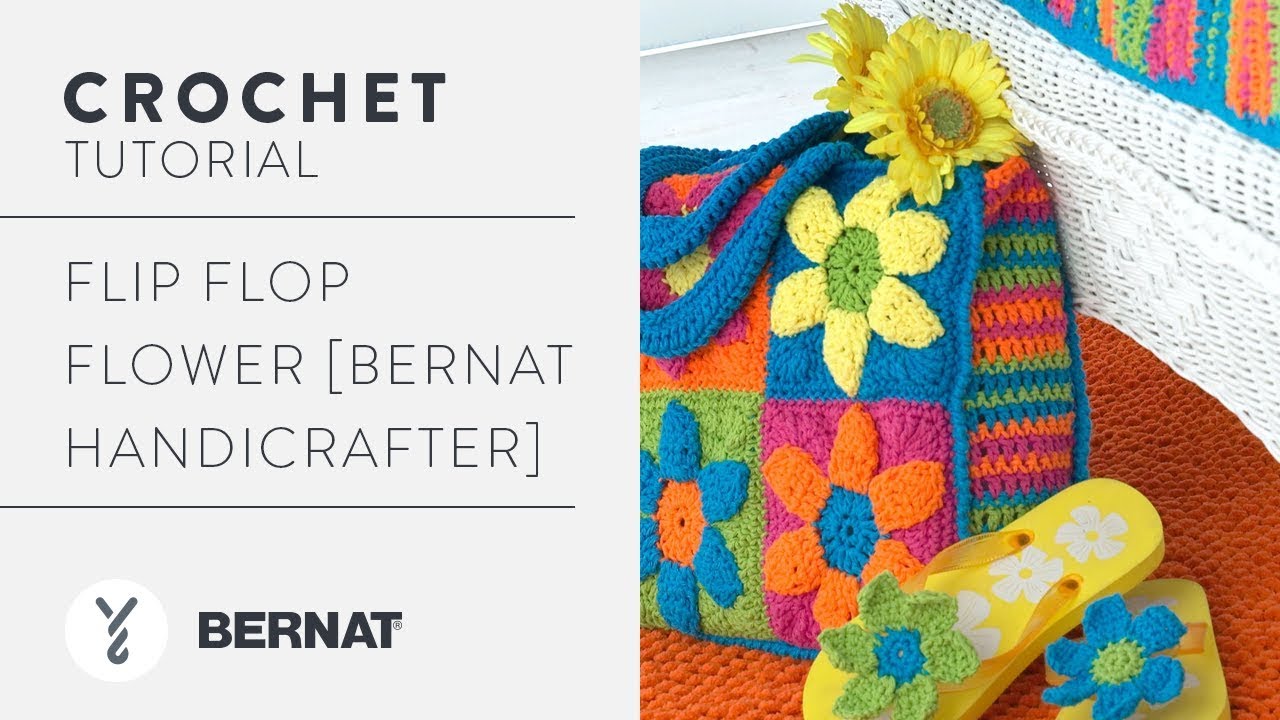 Bernat Flip Flop Flowers Crochet
