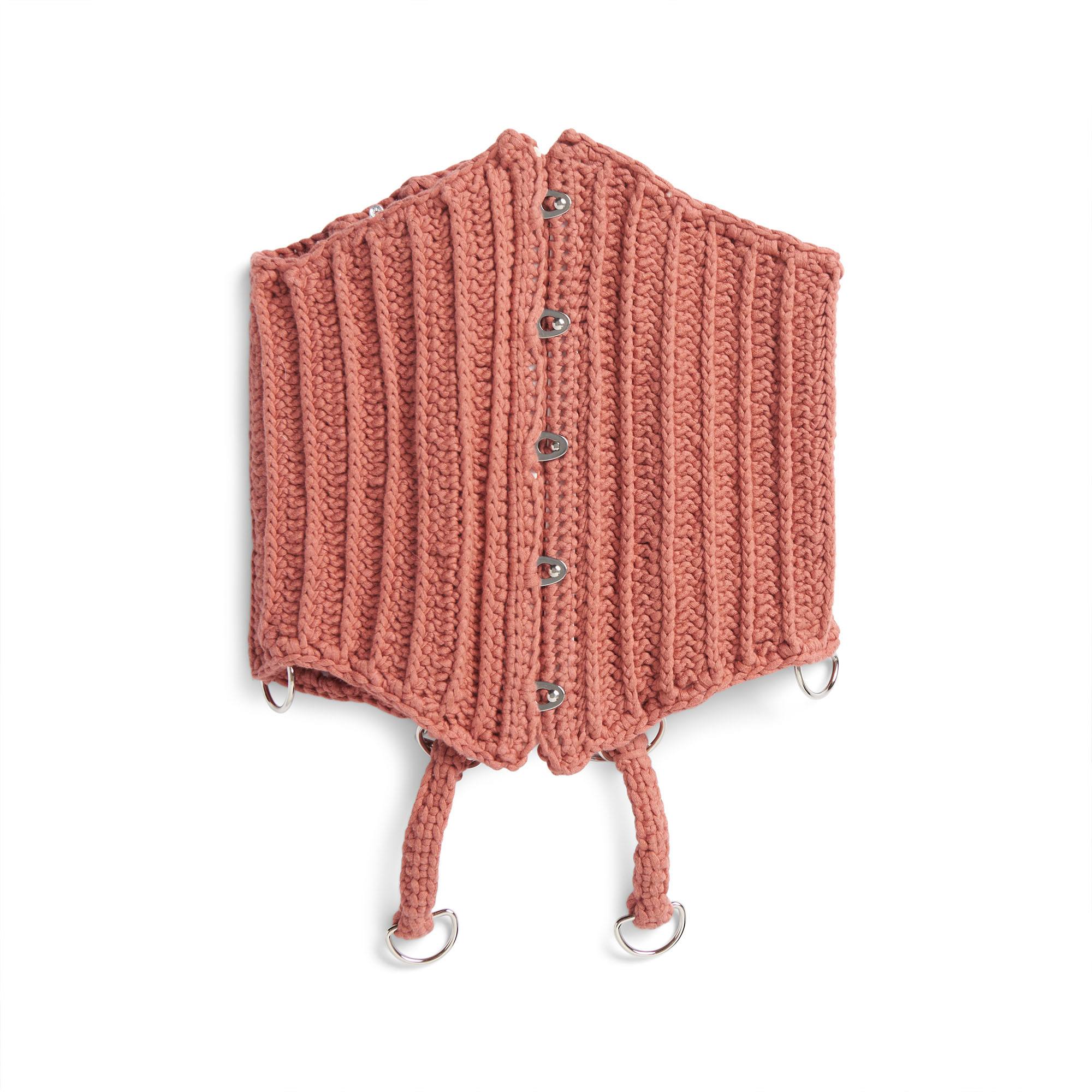 Free Bernat Crochet Corset Belt Pattern | Yarnspirations Free Bernat Crochet Corset Belt Pattern | Yarnspirations