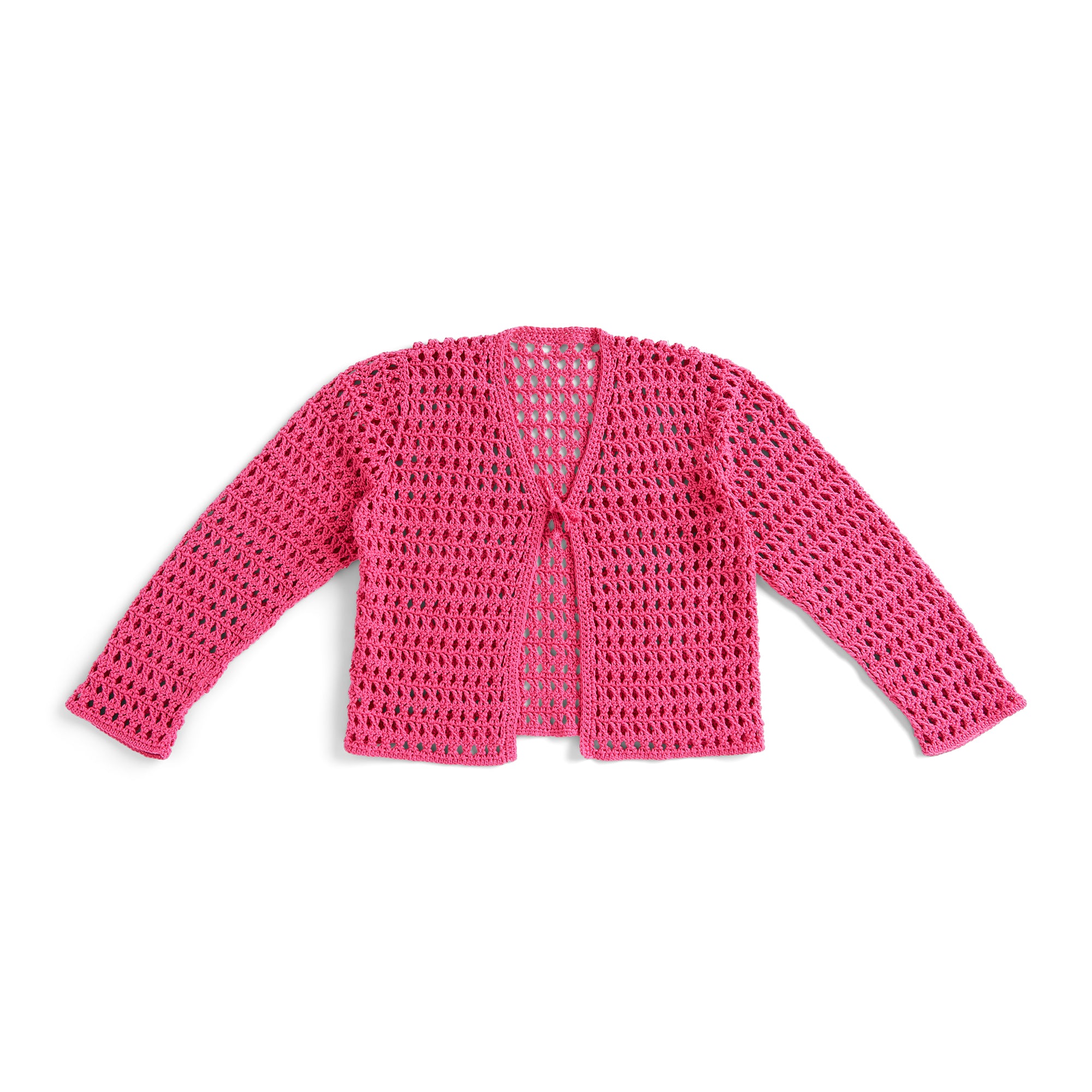 Free Bernat Mesh Cardigan Crochet Pattern | Yarnspirations