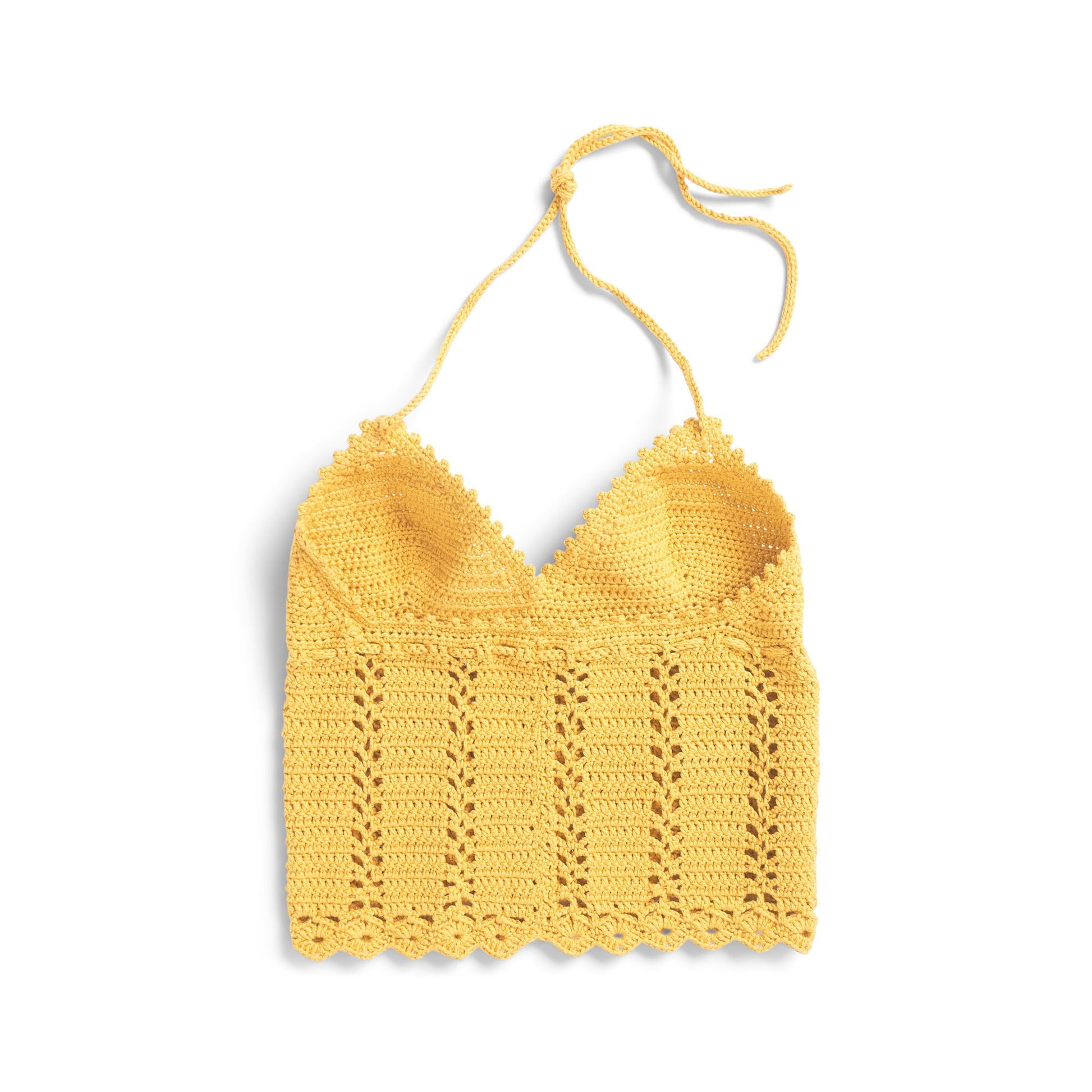 Free Bernat Lacy Crochet Halter Top Pattern