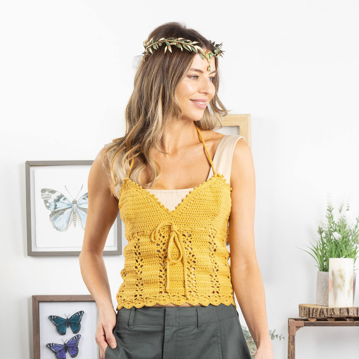 Crochet Top made in Bernat Yarn