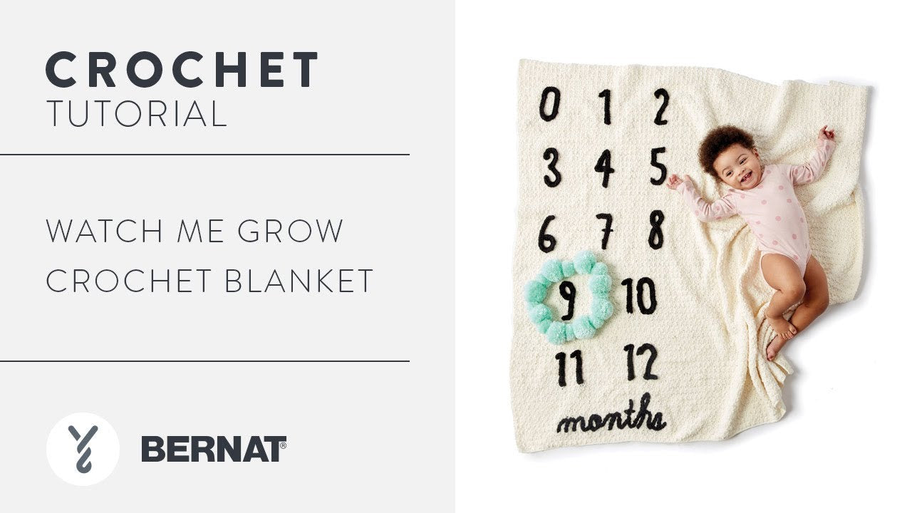 Bernat Watch Me Grow Crochet Blanket