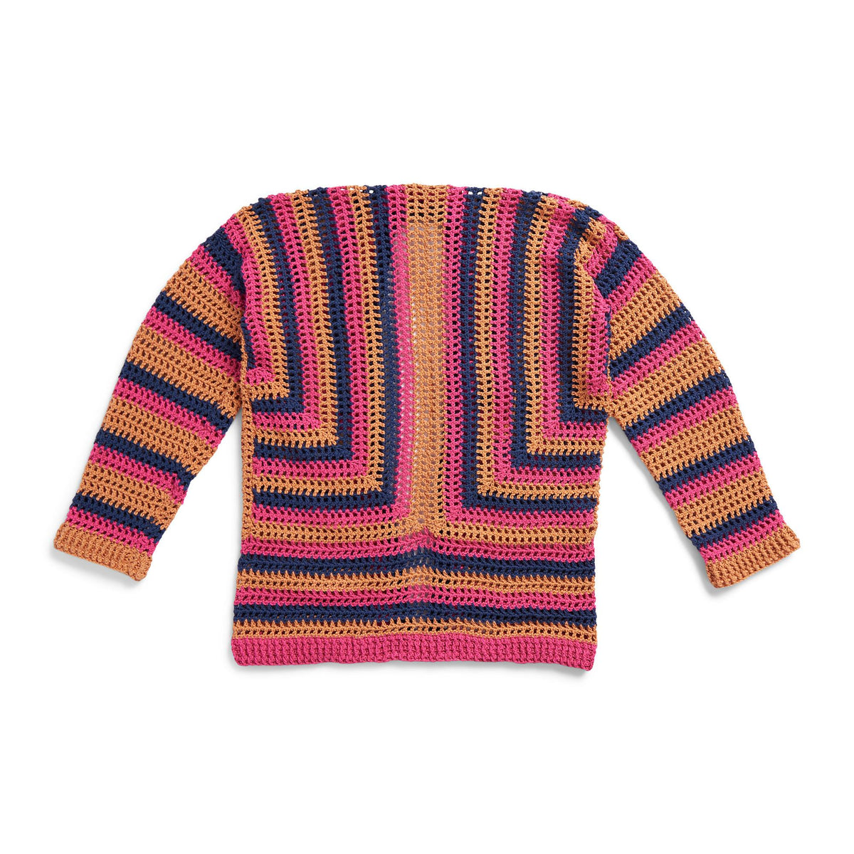 Crochet Cardigan made in Bernat Baby Blanket Yarn