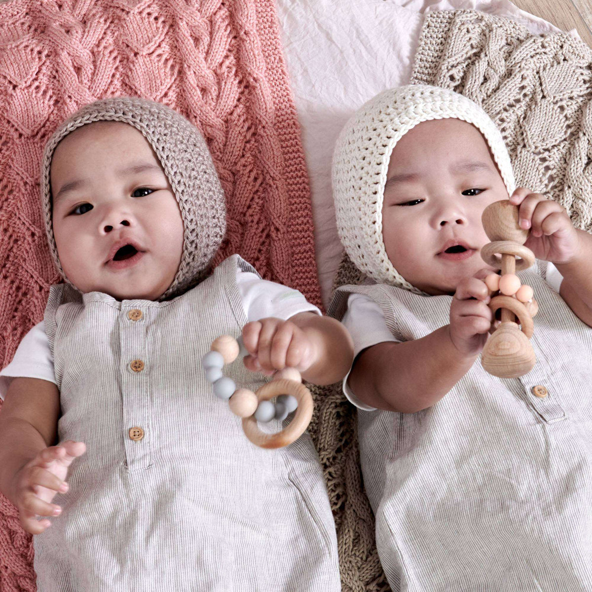 Crochet Bonnet made in Bernat Softee Baby Yarn