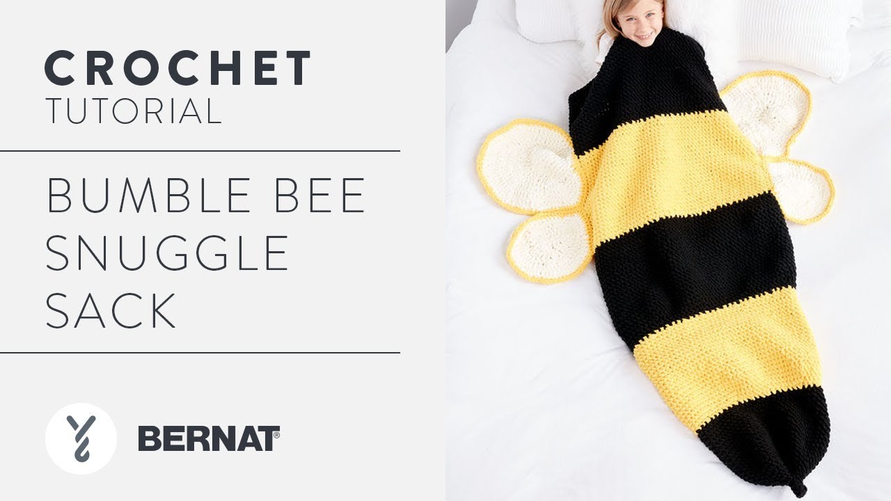 Bernat Bumble Bee Crochet Snuggle Sack