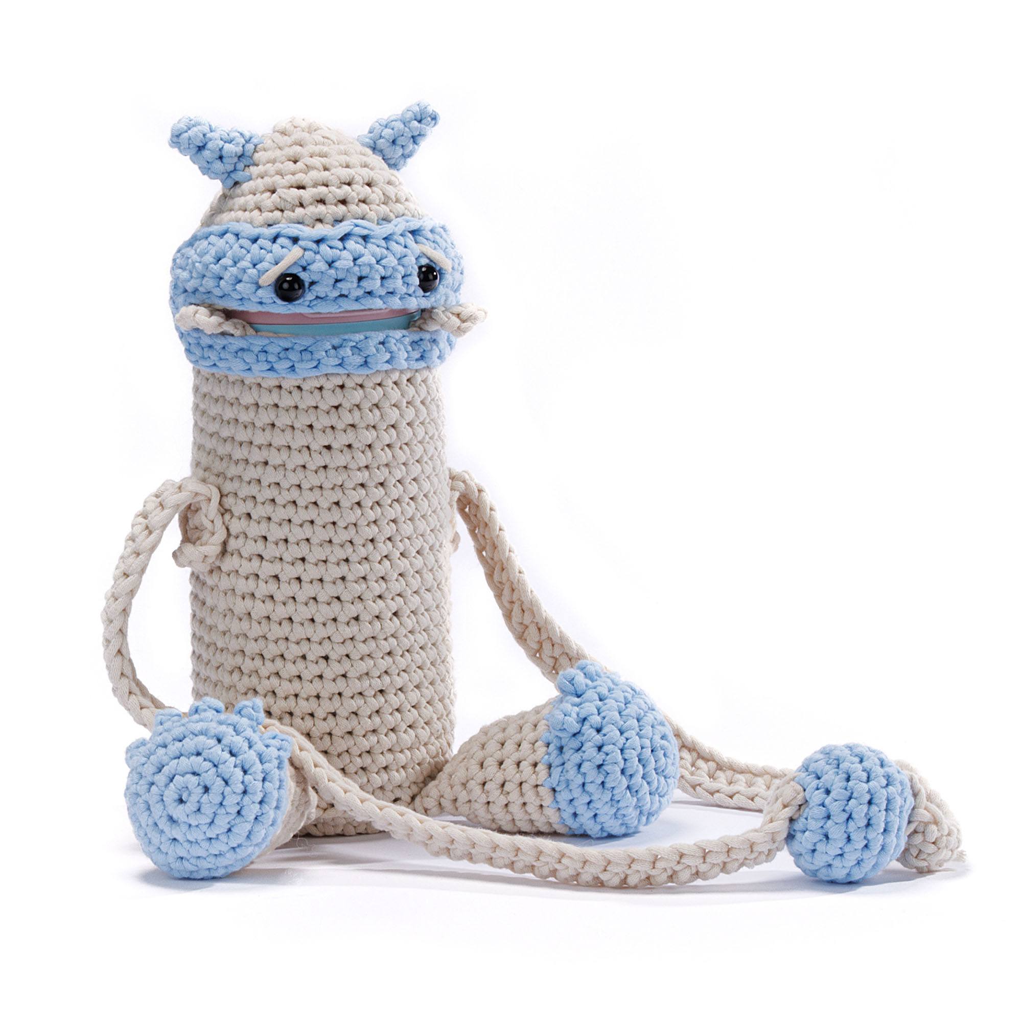 Free Bernat Don't for getty Your Yeti Crochet Bottle Cozy Pattern