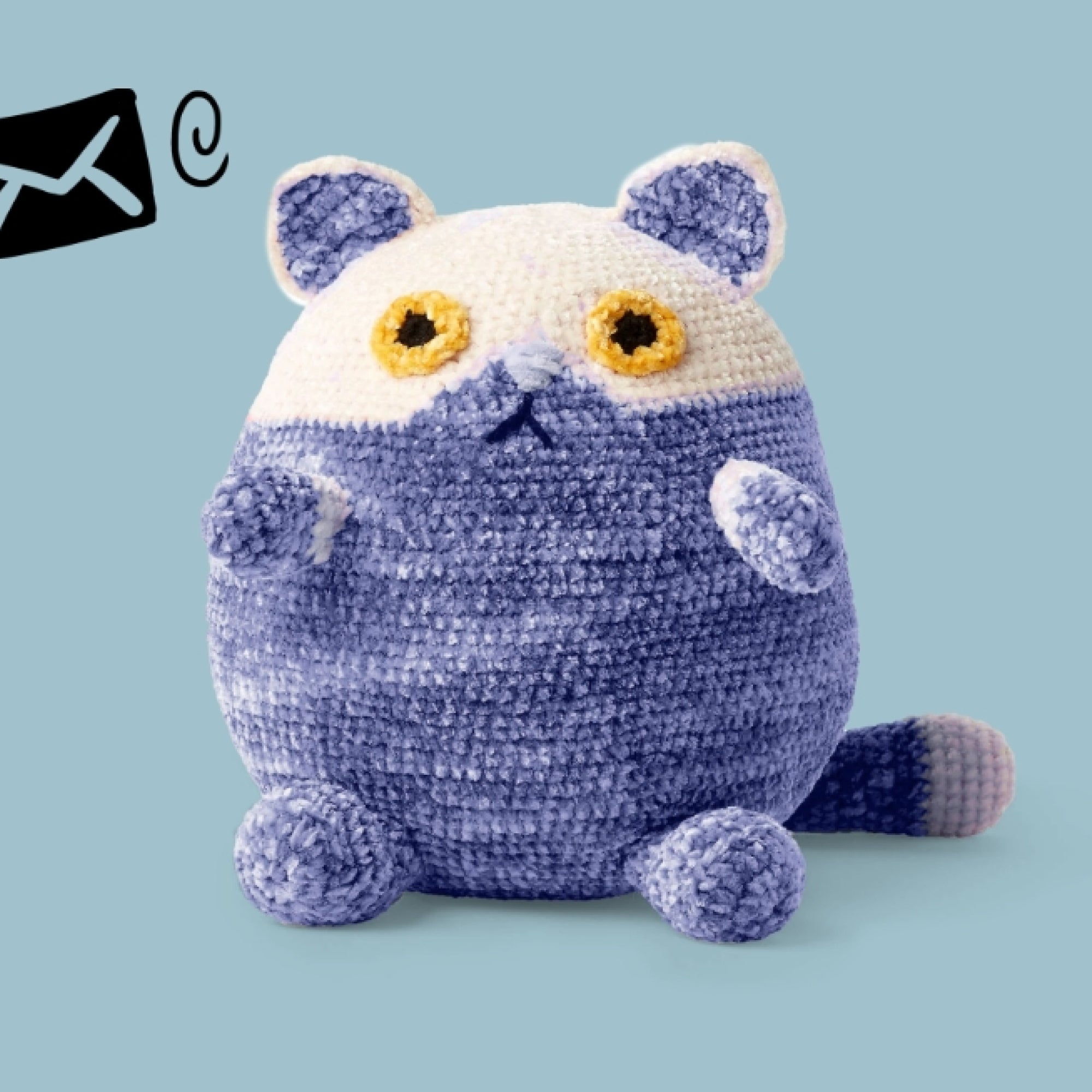 Free Easy Bernat Fat Cat Stuffie Crochet Pattern | Yarnspirations