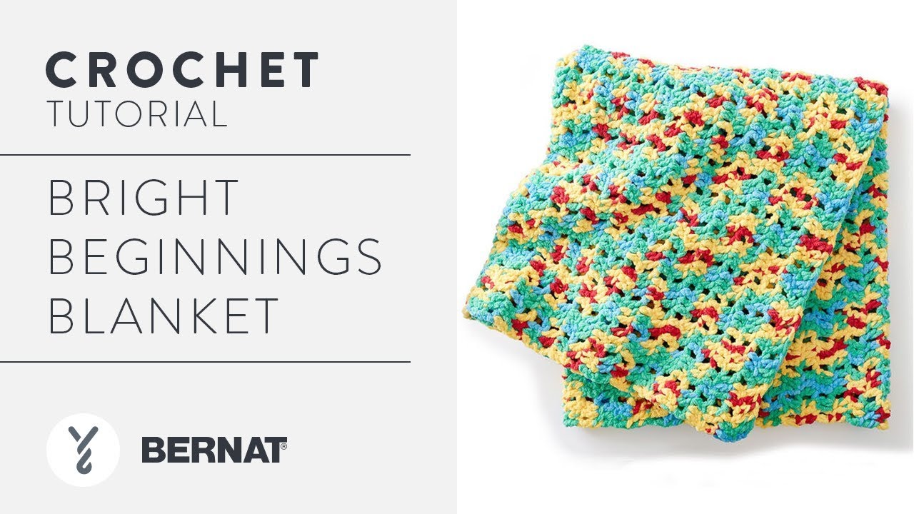 Bernat Bright Beginnings Crochet Blanket