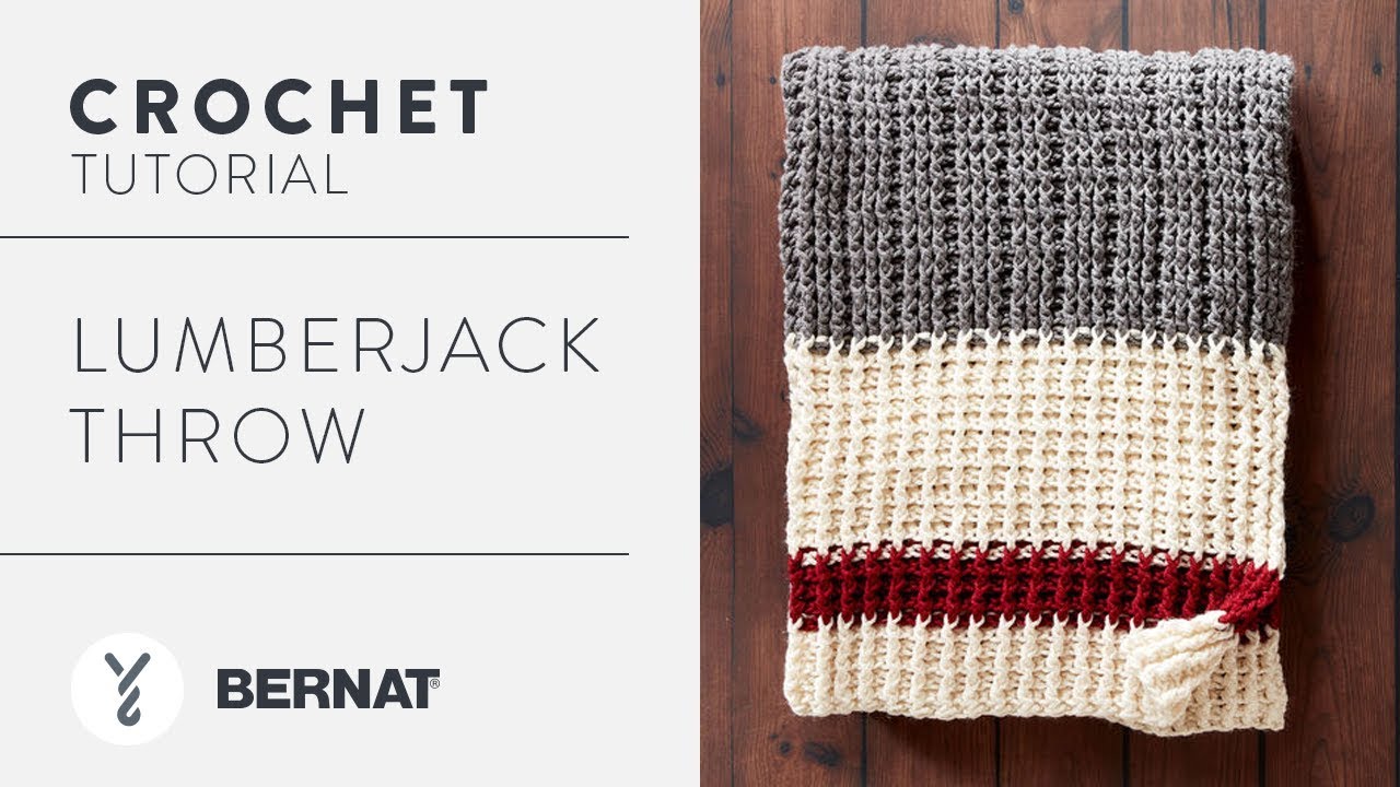 Bernat Lumberjack Crochet Throw