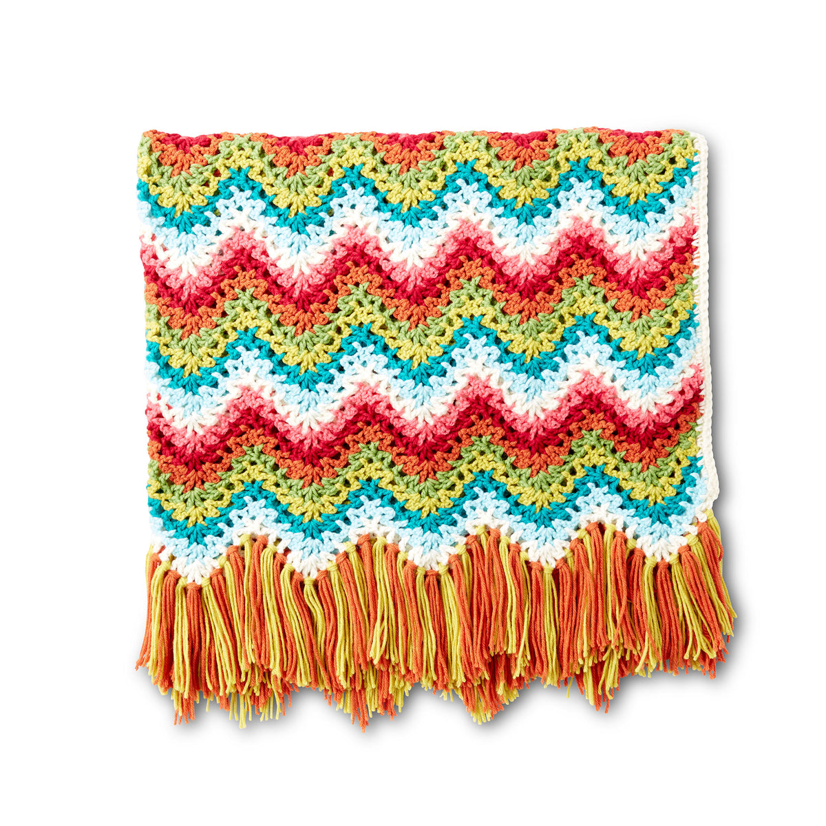 Crochet Blanket made in Bernat Super Value yarn,Version 1