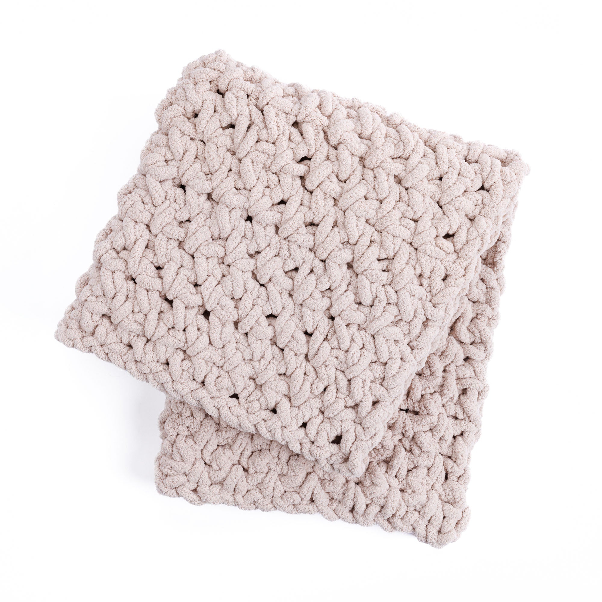Free Beginner Bernat Massive Moss Stitch Blanket Crochet Pattern