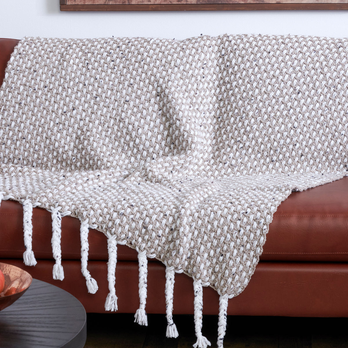 Crochet Throw made in Bernat Super Value Yarn