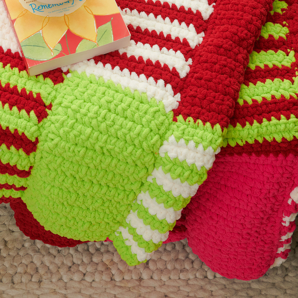 Crochet Blanket made in Bernat Blanket Yarn