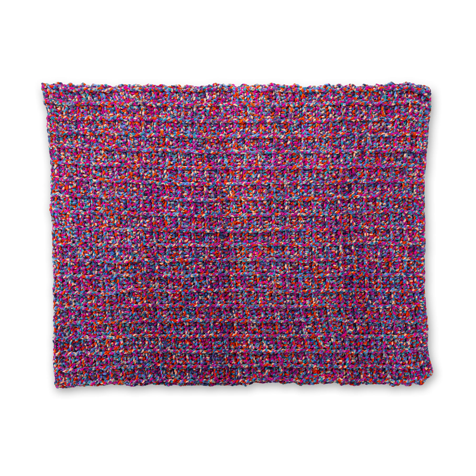 Free Easy Bernat Pixel Prism Crochet Waffle Stitch Throw Pattern