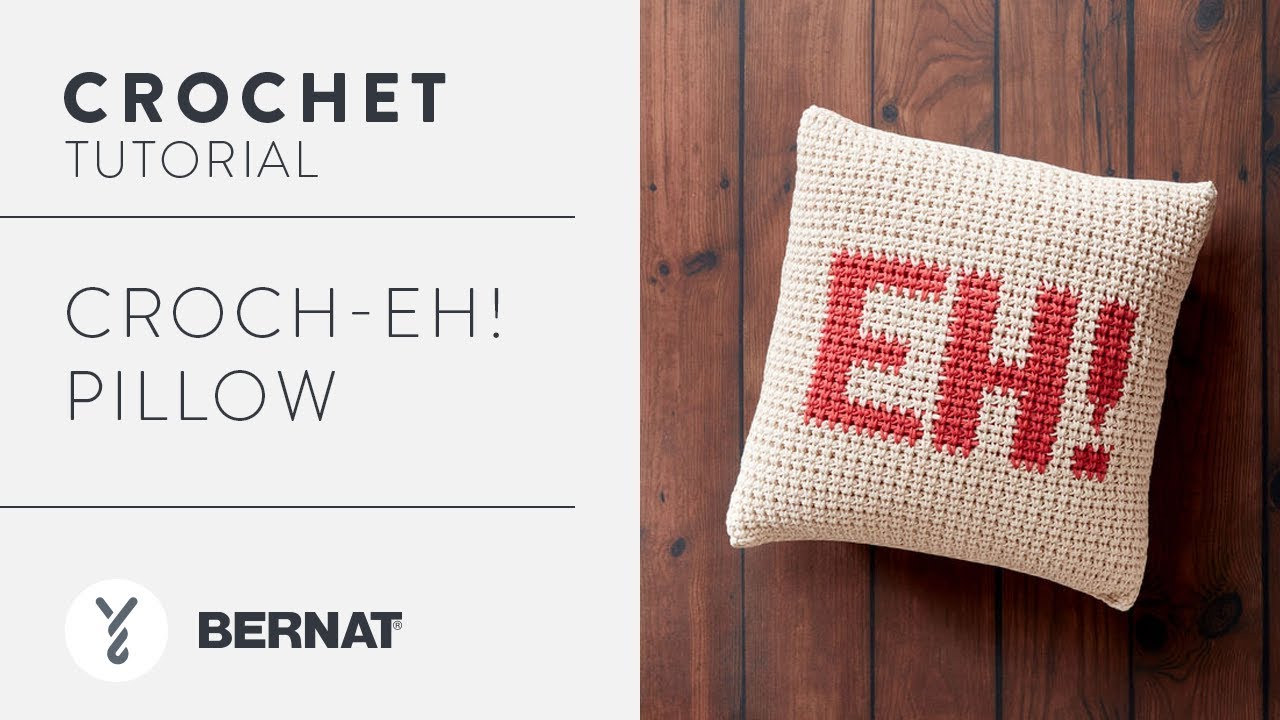 Bernat Croch-Eh Throw Pillow Crochet