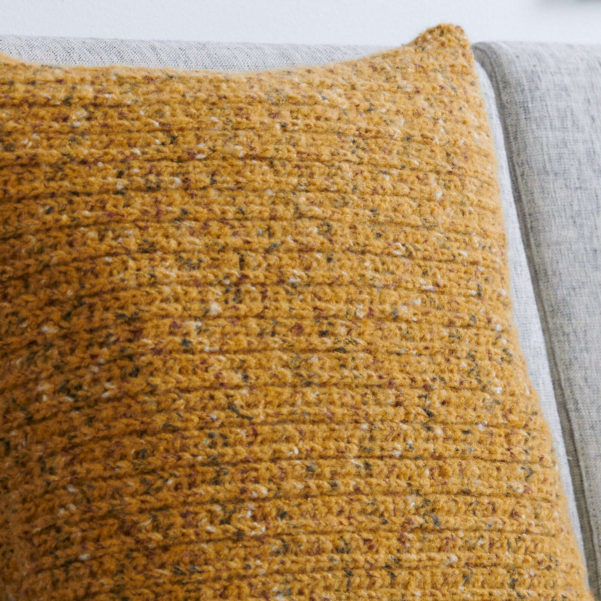 Crochet Pillow Cover made in Bernat Felted Yarn