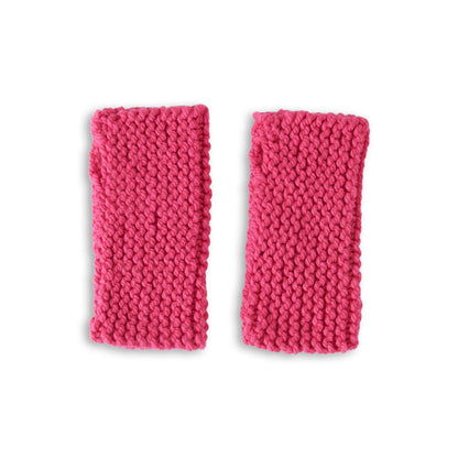Bernat Beginner Knit Wristy Wonders Hot Pink