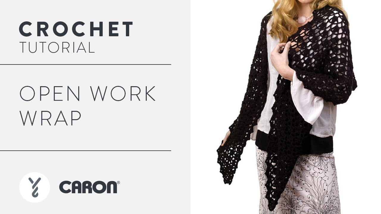 Caron Openwork Wrap Crochet