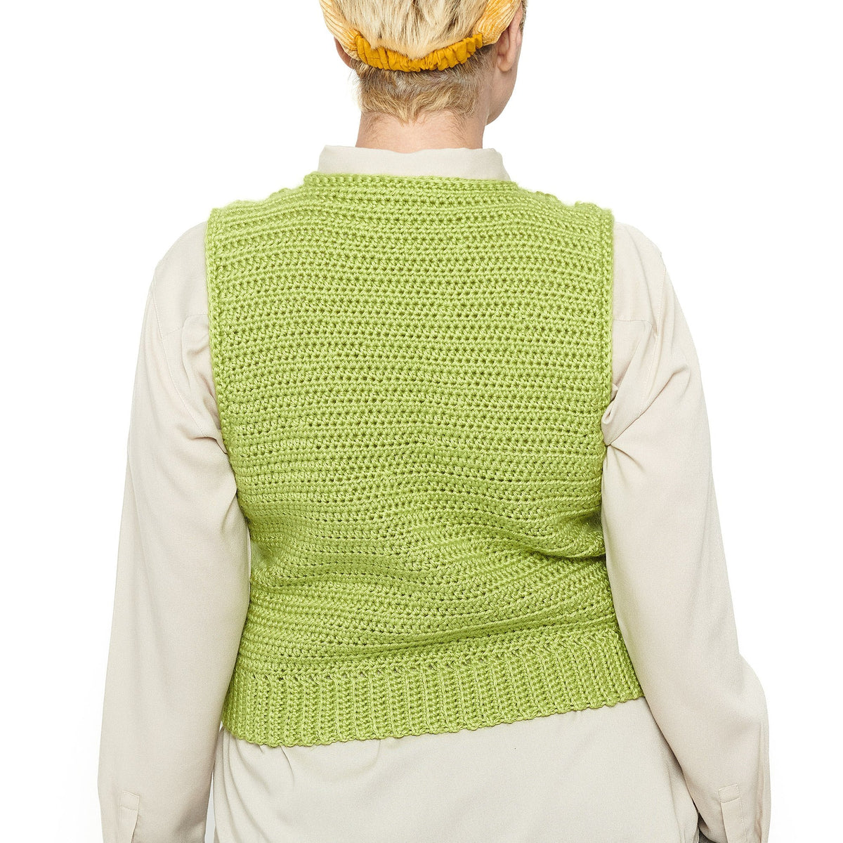 Crochet Vest made in Caron Simply Soft Yarn