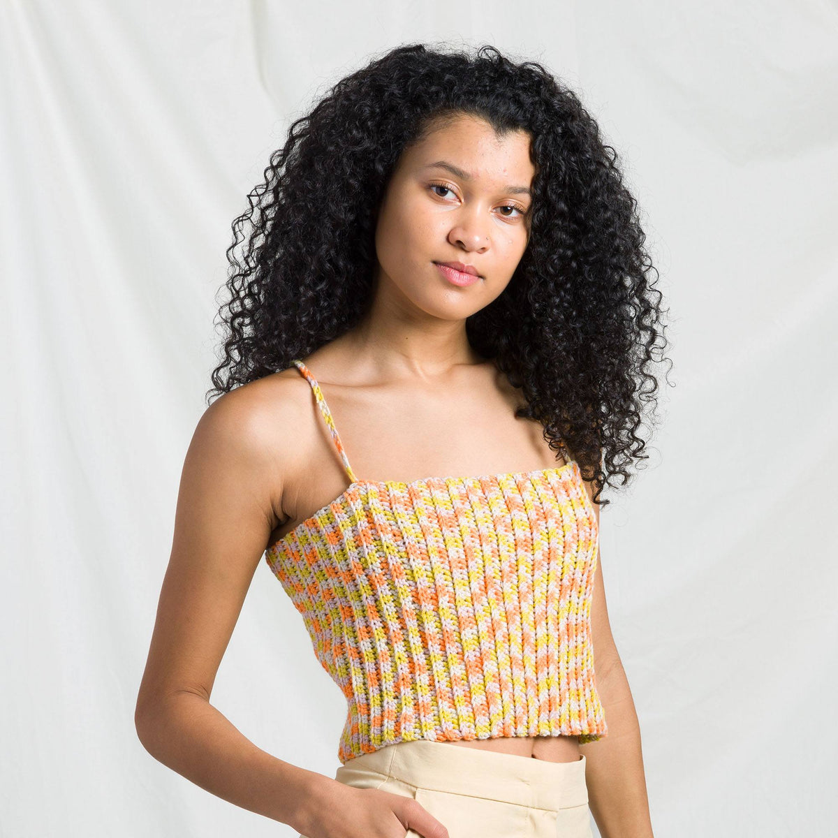 Crochet Top made in Caron Colorama Bamboo Blend Yarn