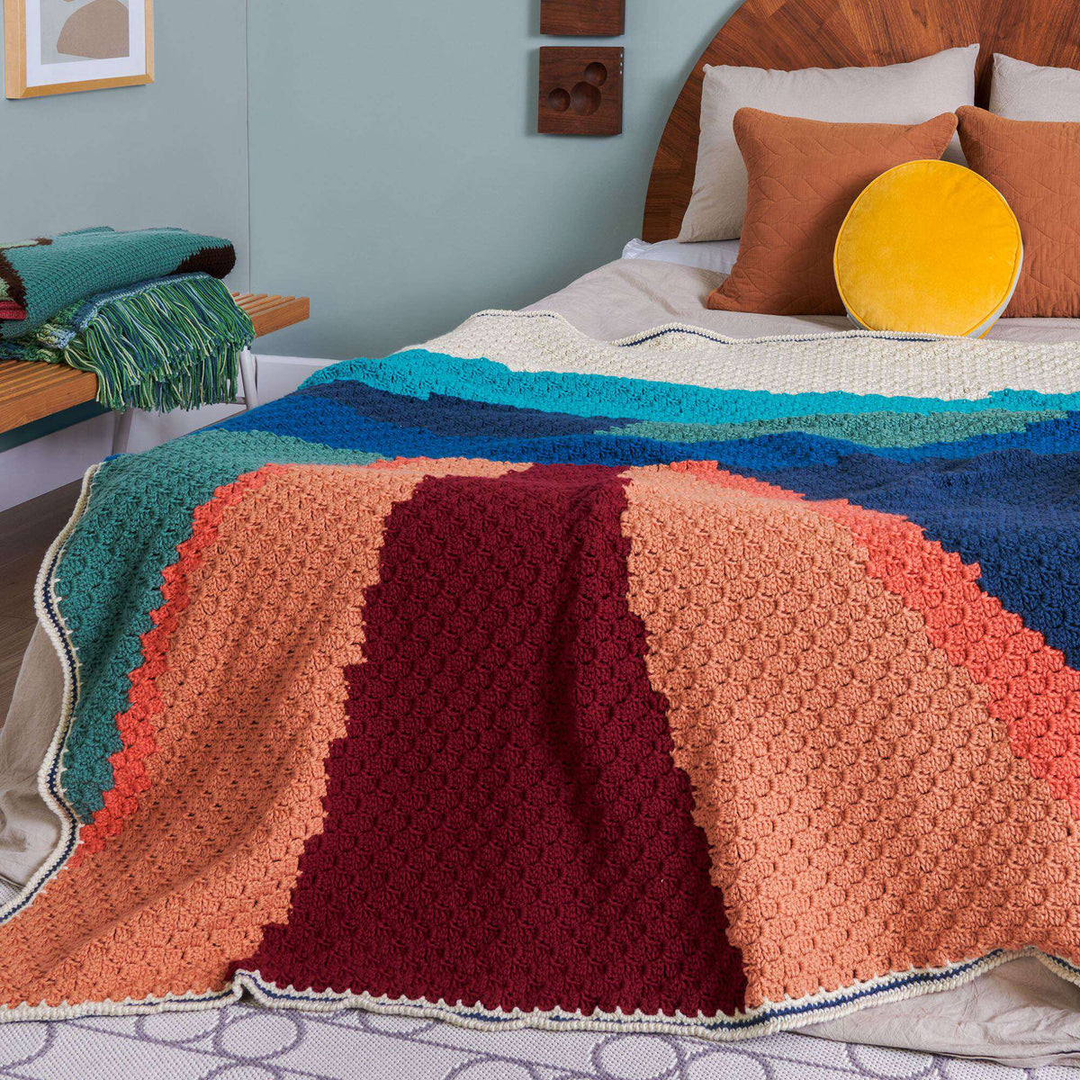 Crochet made in Caron One Pound yarn