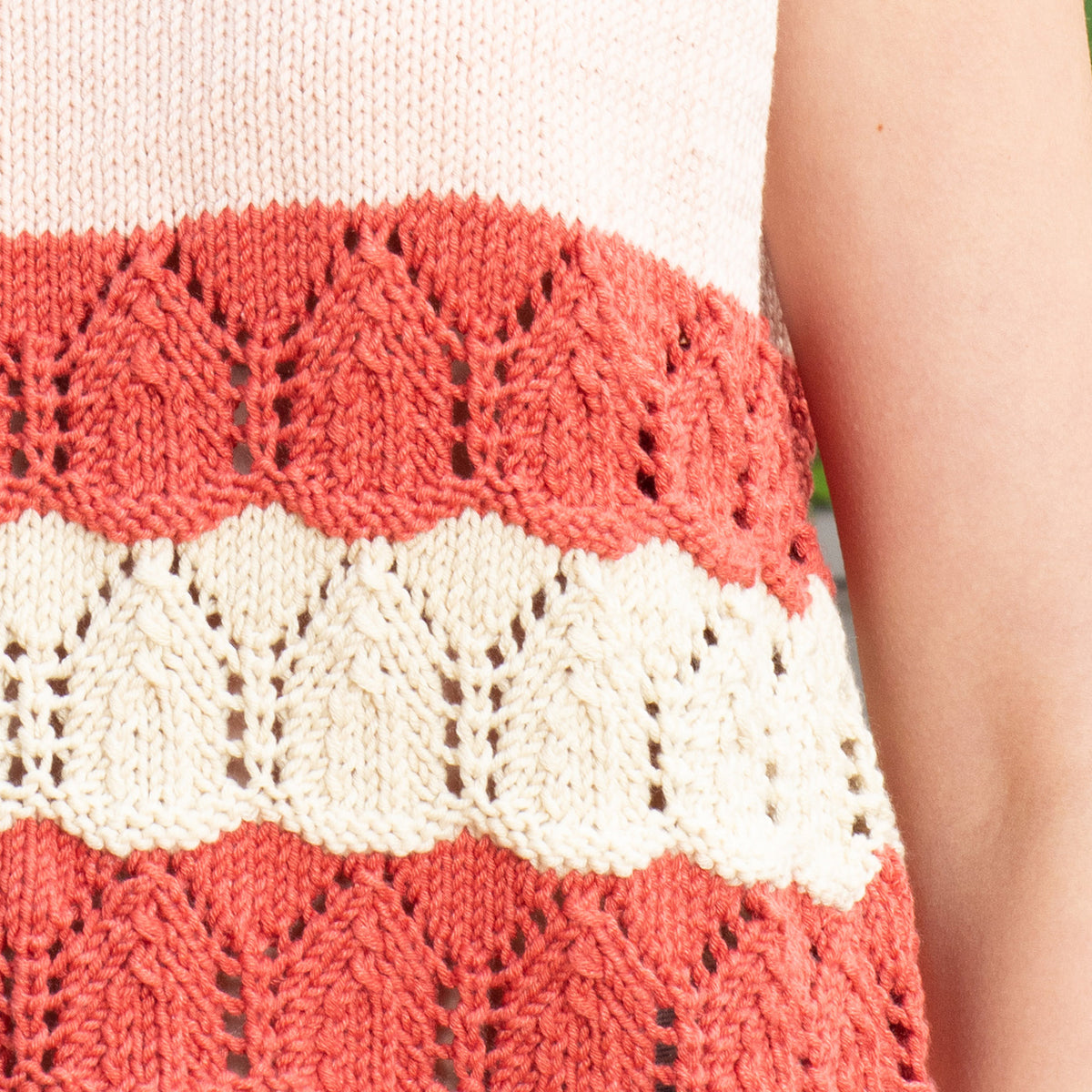 Knit Tank made in Caron Colorama Bamboo Blend Yarn