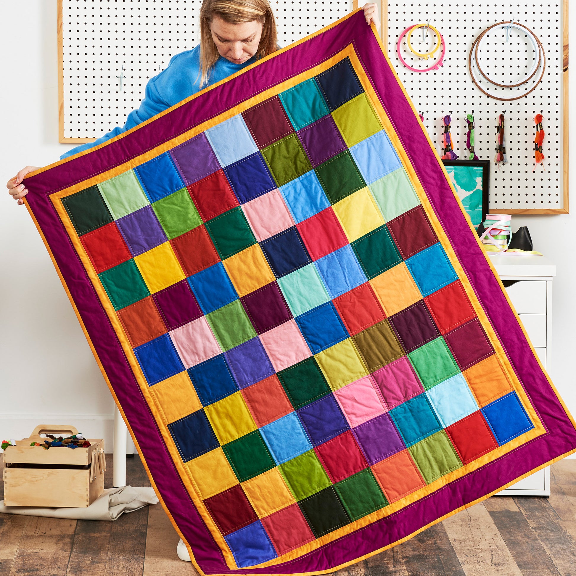 Free Coats & Clark Quilting Basic Square Quilt Pattern