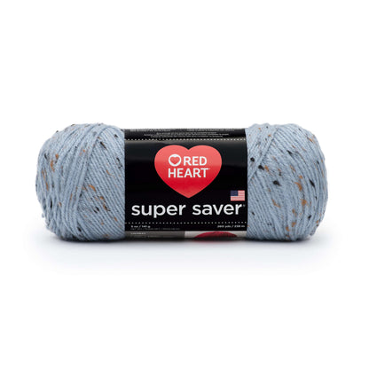 Red Heart Super Saver Yarn - Discontinued shades Spa Blue Fleck