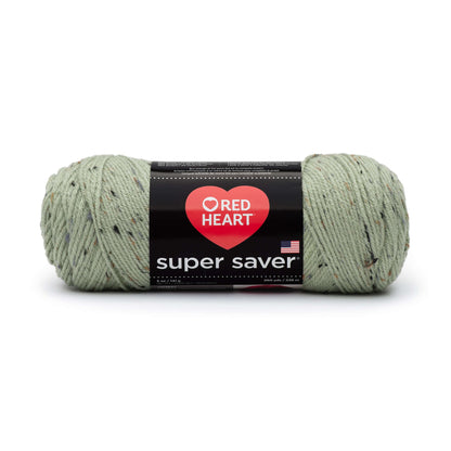 Red Heart Super Saver Yarn - Discontinued shades Frosty Green Fleck