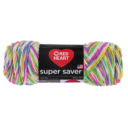 Red Heart Super Saver Yarn - Discontinued shades Sherbert Print