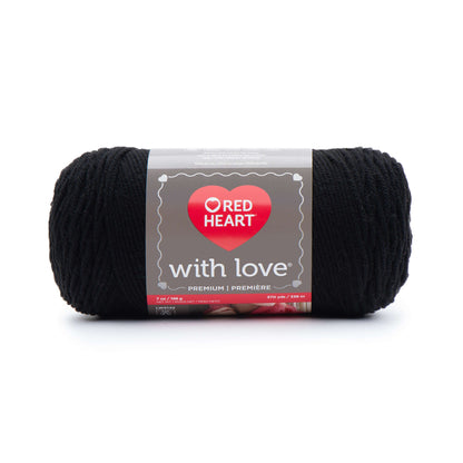 Red Heart With Love Yarn - Discontinued Shades Black
