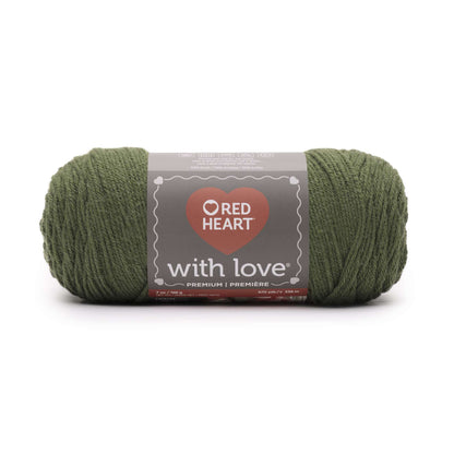 Red Heart With Love Yarn - Clearance shades Spinach