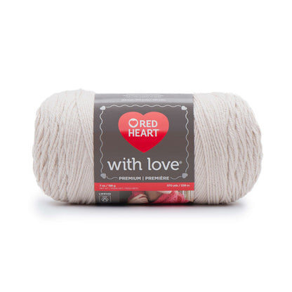 Red Heart With Love Yarn - Clearance shades Stone
