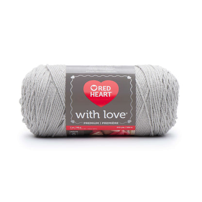 Red Heart With Love Yarn - Clearance shades Light Gray