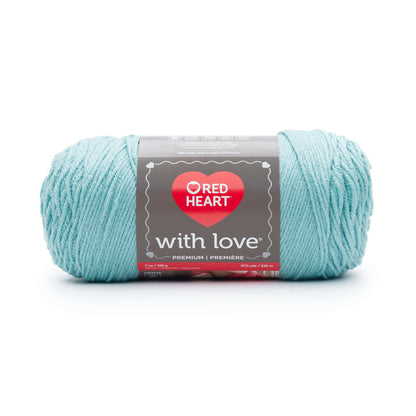 Red Heart With Love Yarn - Clearance shades Iced Aqua